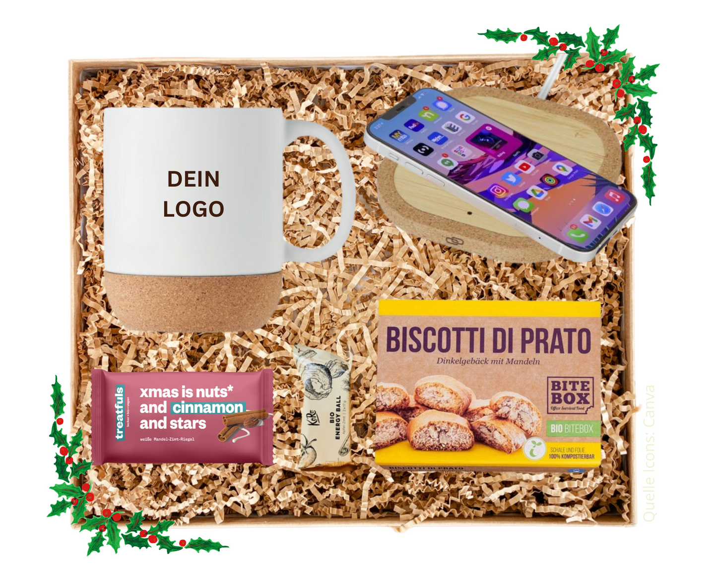 layana life geschenkbox tasse mit ladestation mitarbeiter kunden