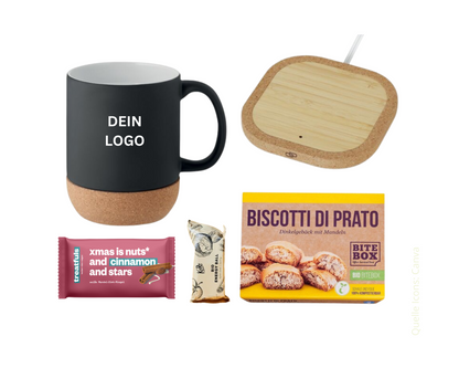 layana life geschenkbox tasse mit ladestation mitarbeiter kunden