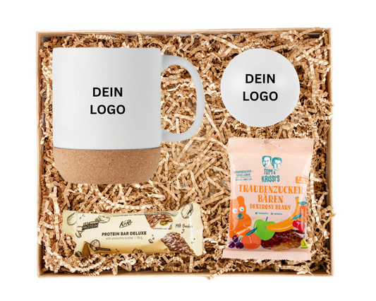 layana life gute besserung geschenk geschenkbox mitarbeiter kollege kunde geschäftspartner tasse antistress ball weiß