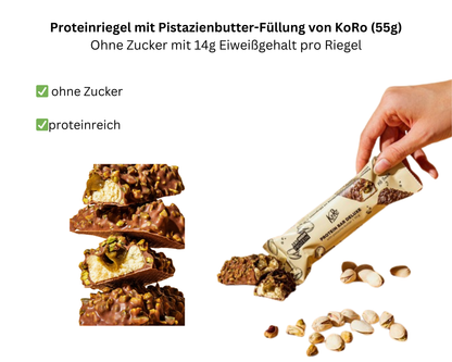 layana life gesunde snacks geschenk mitarbeiter kunde koro protein pistazie riegel